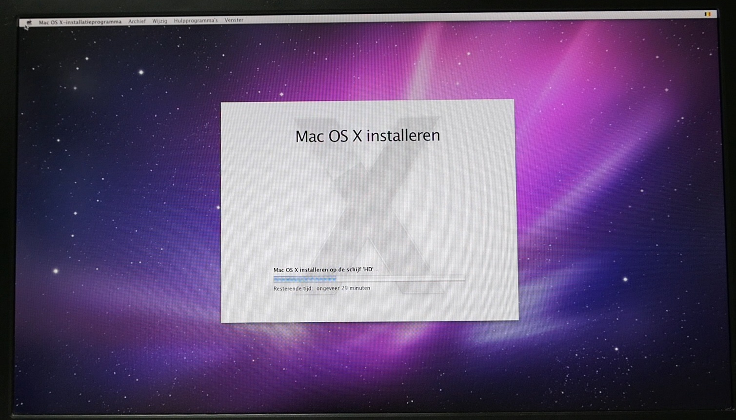 Installed mac