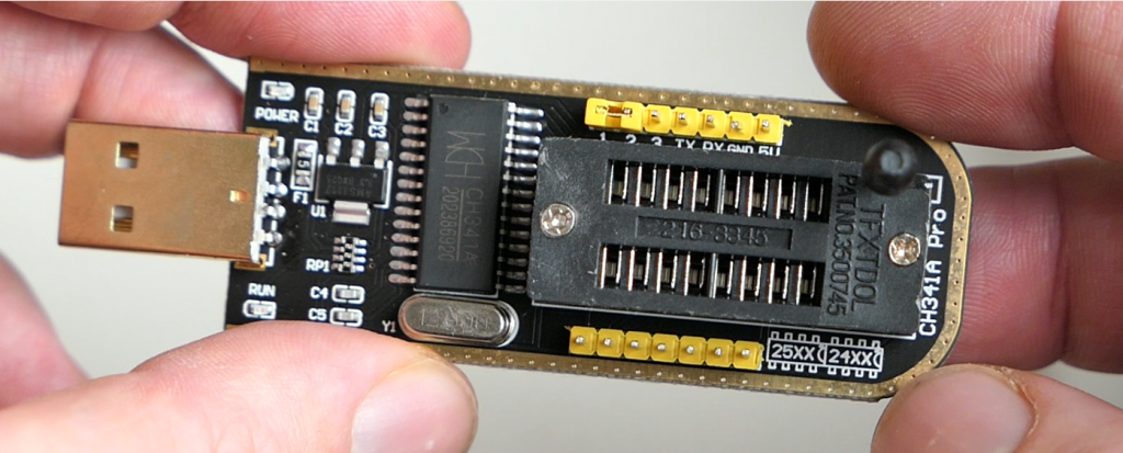 spi programmer for intel bios chip