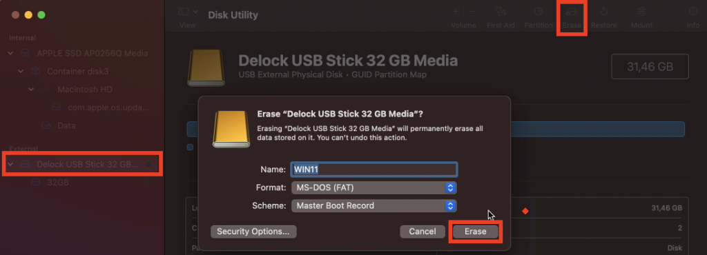 how to partition external hard disk in mac