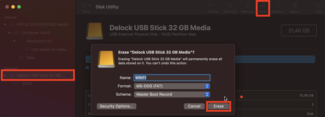 how to install bootcamp without usb