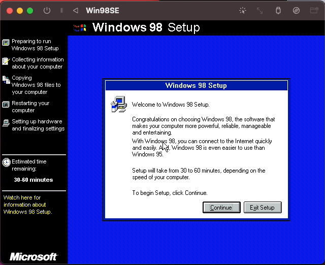 fast windows 98 emulator