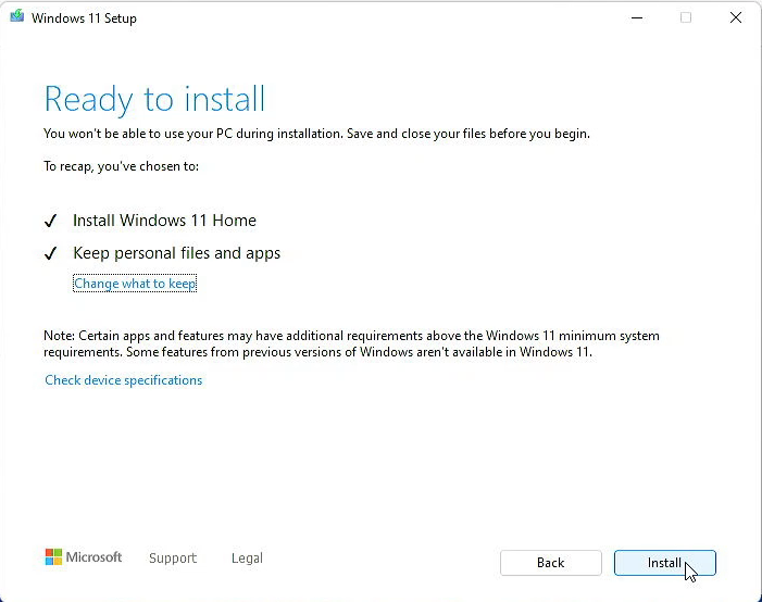 Upgrade to Windows 11 22H2 on unsupported hardware